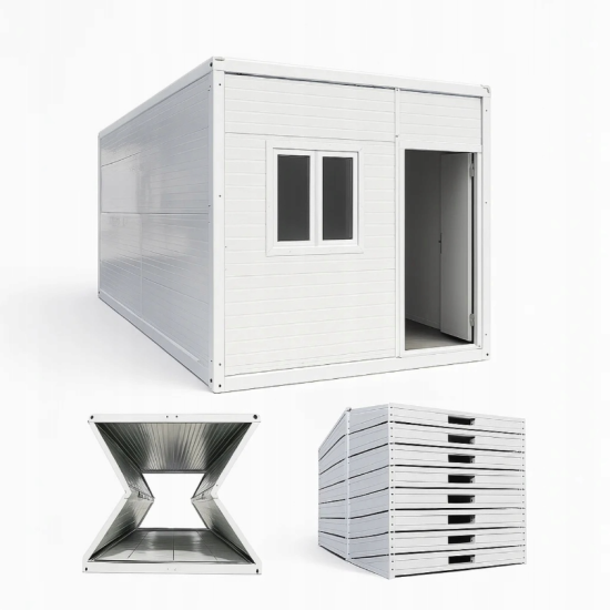 Kontener Składany Socjalny Biurowy 14m² GRUBBER Biały