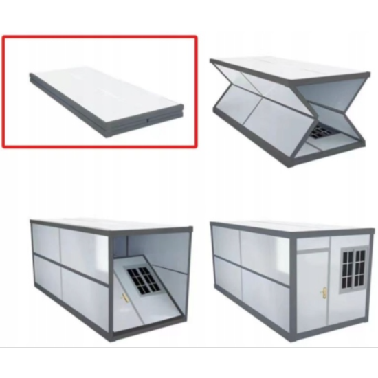 Kontener Składany Socjalny Biurowy 14m² GRUBBER Biały