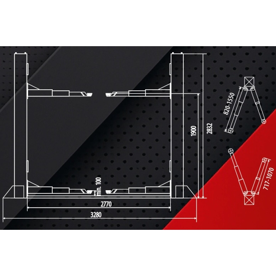 PODNOŚNIK DWUKOLUMNOWY GRUBBER 2.42E (230V)